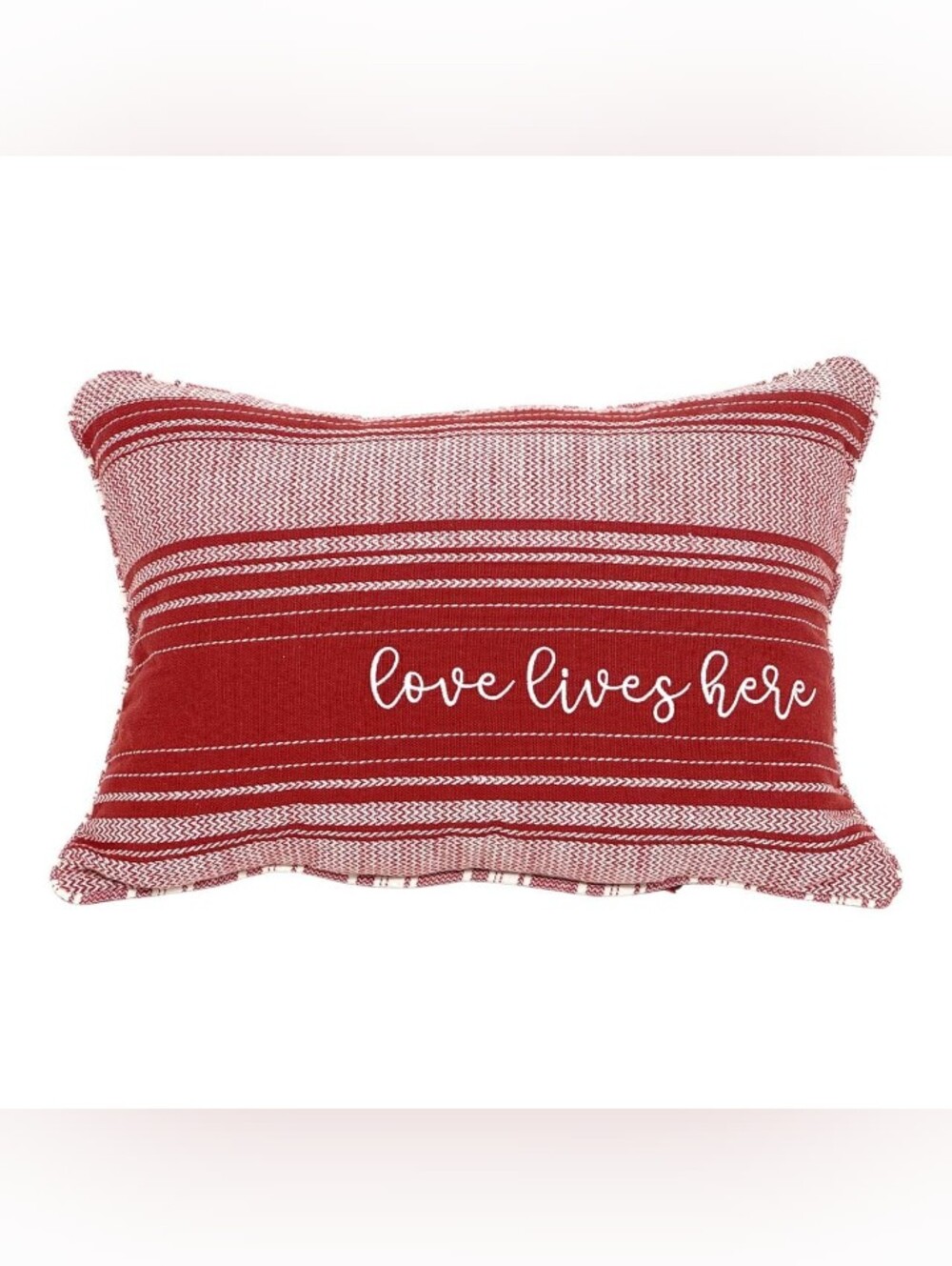 Love Lives Here Red  Decorative Pillow - Unbranded